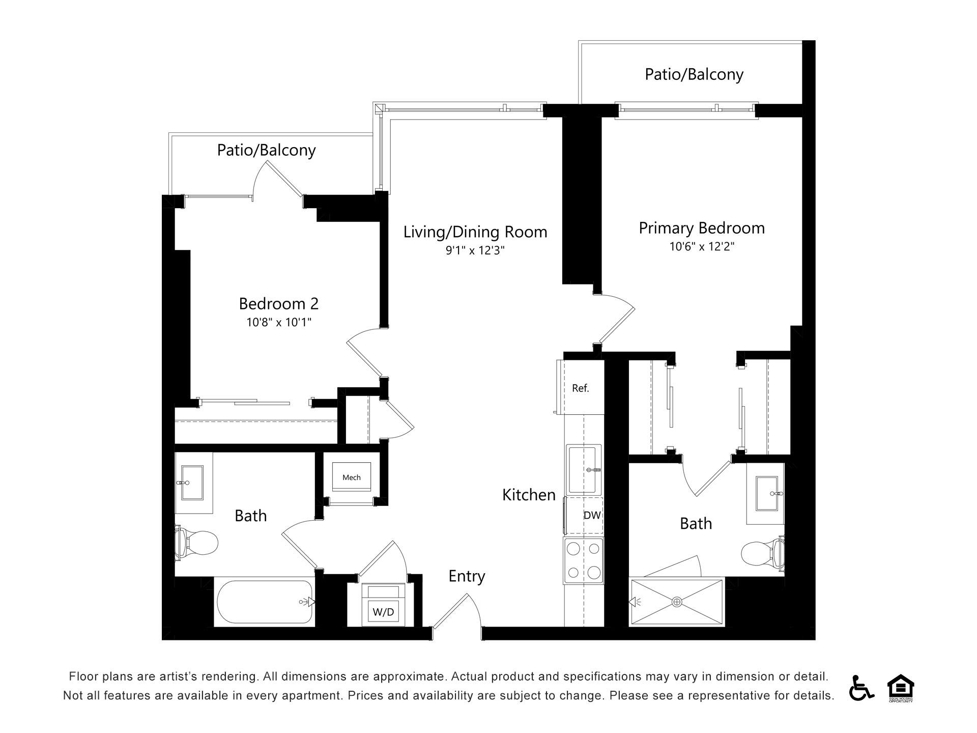 Floor plan layout diagram for B4